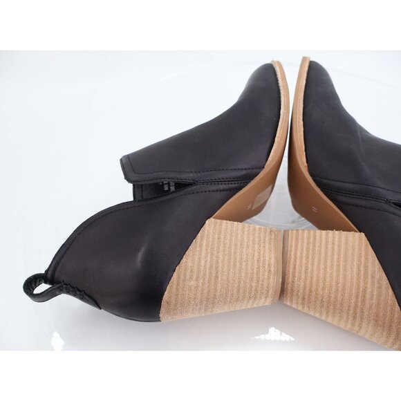 Jeffrey Campbell Rosalee Ankle Bootie Womens Size 11 Black Leather Slip On Boot - Picture 6 of 11